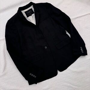 J. Crew Regent women’s size 12 black wool lined blazer suit jacket NWOT